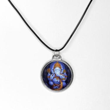 Imagem de Joia em resina arte ganesha hare krishna lei da atração - RELIKARIU