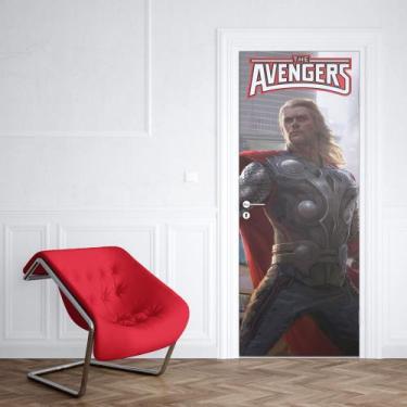 Imagem de Adesivo de Porta Vingadores Thor 02 - Império da Impressão, G - 90cm x
