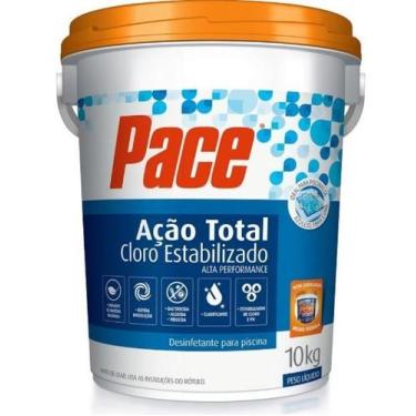 Imagem de Cloro Pace Ação Total 40% 10kg (Dicloro) - Tratamento Completo para Pi