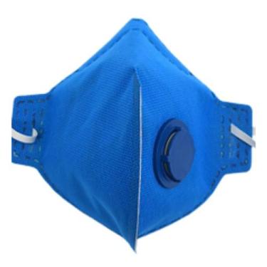 Imagem de Máscara Respirador Descartável Com Válvula Azul - Alliance