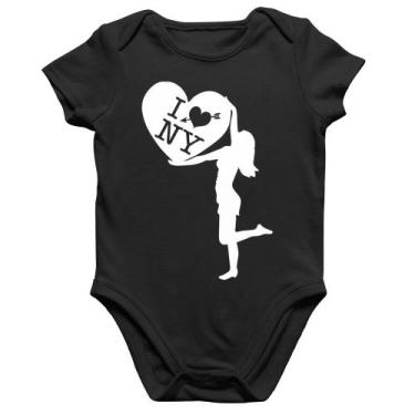 Imagem de Body Bebê Algodão I love NY Girl - Foca na Moda, Preto, P