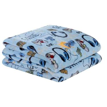 Imagem de Cobertor Grosso Cobredrom infantil mundo kids super Fofinha e Quentinh