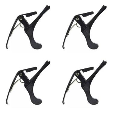 Imagem de Kit 4 Capotrastes Braçadeira de Alumínio para Guitarra/Violão - ORQUEZ