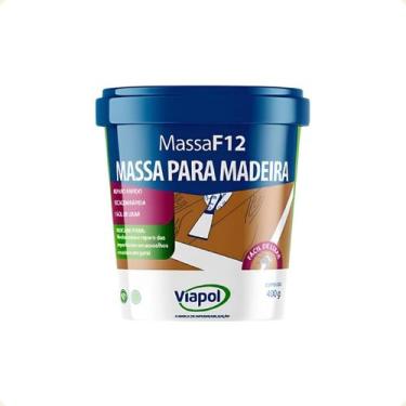 Imagem de Massa F12 P/ Reparo em Madeiras Cores 400g Viapol, Ipê