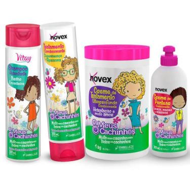 Imagem de Kit Completo Novex Meus Cachinhos Criança Cabelos Hidratado