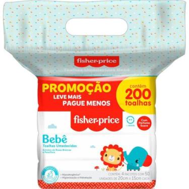 Imagem de Toalhas Umedecidas FISHER-PRICE com Perfume  200 Folhas - Make