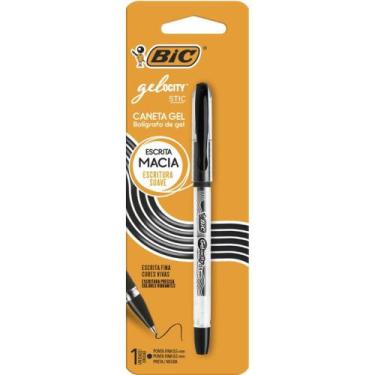 Imagem de Caneta GEL BIC Gelocity Preta Ponta Fina 0,5MM - Blister com 1 Unidade