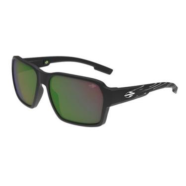 Imagem de Óculos Solar Mormaii Amsterda M0153aco93 Preto Fosco Lente Verde Espel