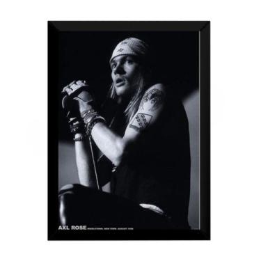Imagem de Quadro Axl Rose Banda Guns N' Roses Foto Poster Moldurado - Fanarte