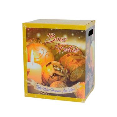 Imagem de Caixa Premium P/ Cesta de Natal 29,5x20x34,9 cm. com 100 un. - TAMAROZ