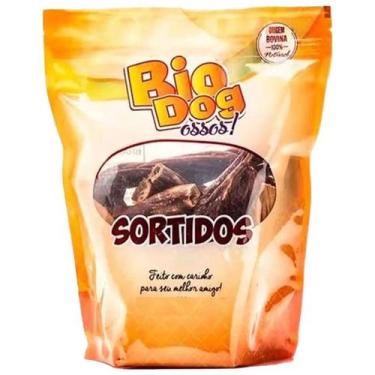 Imagem de  Petisco Ossos Saldável para Cães Sortidos 300g Bio Dog - BioDog
