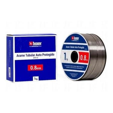 Imagem de Rolo de Arame Solda Mig Uso Sem Gás 0,8mm E71t-11 1Kg Boxer
