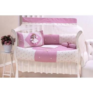 Imagem de Kit enxoval para berço helena - bonequinha - MEDINA CONFECÇÕES