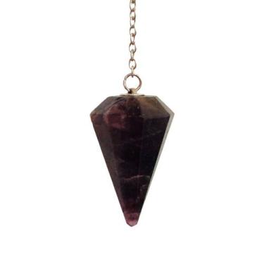 Imagem de Pêndulo Facetado Ametista Qualidade Extra Radiestesia Reiki - EQUILIBR