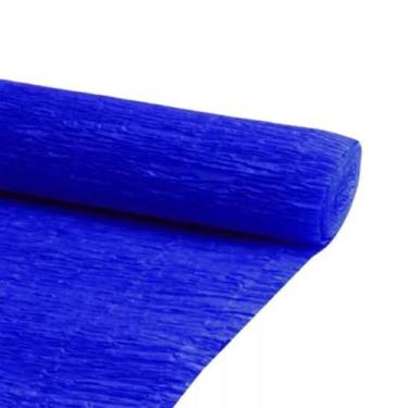 Imagem de 10 Rolinhos Papel Crepom Comum 48x200cm Papel Escolar Artesanato Decor