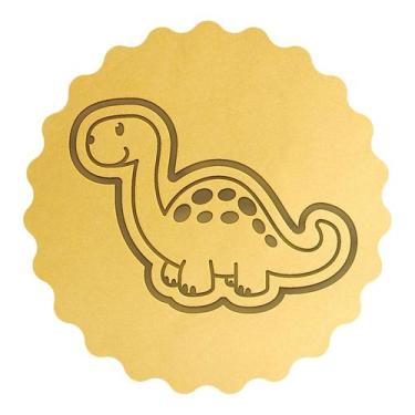 Imagem de Cortador Biscoito Dinossauro Baby Estegossauro Alegre - DOCE IMPRESSO,