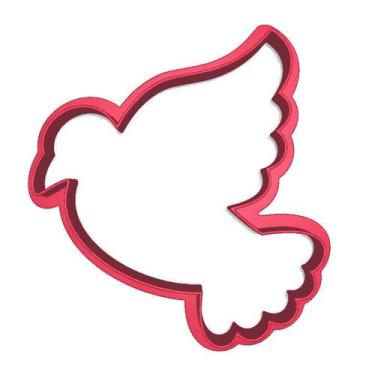 Imagem de Cortador Espírito Santo Pássaro Pomba Batizado Cute - DOCE IMPRESSO, 3