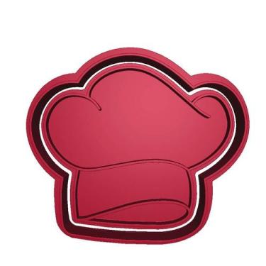 Imagem de Cortador Biscoito Chapéu Chef Cozinha - DOCE IMPRESSO, 9,5cm