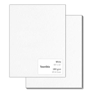 Imagem de 40 peças, (29,5 kg/180 gsm) - Cartolina branca 21 x 28, papel grosso para impressora de papelão