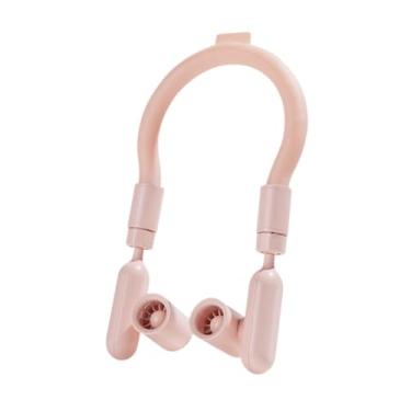 Imagem de Generic Ventilador de suspensão no pescoço Ventilador pessoal dobrável multifuncional silencioso ventilador portátil sem folhas para atividades externas, Rosa