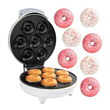Imagem de Mini Maquina De Donuts Café Da Manhã Capacidade Para 7 Mini Rosquinha Elétrica 110V Portátil