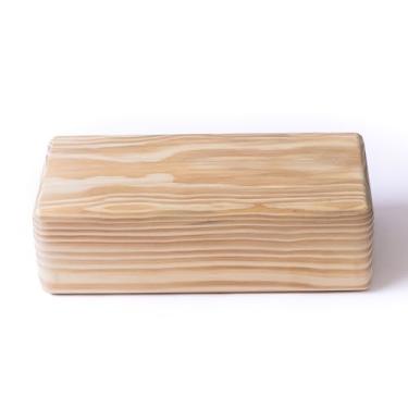 Imagem de Bloco de Madeira Iyengar Yoga Props Tijolo Bloquinho Maciço