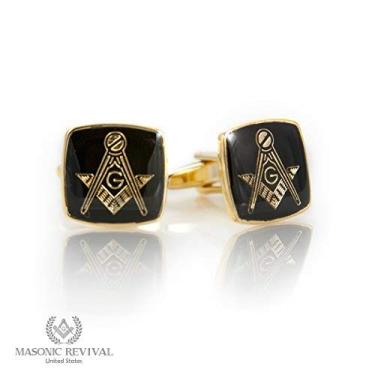 Imagem de Abotoaduras maçônicas Elegante Masonic Revival
