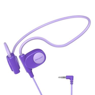 Imagem de Mehomeli Fones de ouvido infantis para escola, condução de ar, fones de ouvido abertos de 3,5 mm, cabo com fio, ultraconforto, design ergonômico e leve, perfeito para atividades escolares e ao ar