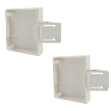 Imagem de WR2X7674 Tampa de extremidade da barra da geladeira, esquerda ou direita, reposição branca para eletricidade geral, Westinghouse, monograma, café, Moffat (pacote com 2)