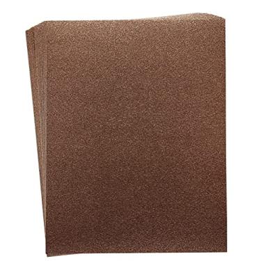 Imagem de Bright Creations 30 folhas de papel cartolina com glitter de cobre para artesanato DIY, confecção de cartões, convites, dupla face, 300 g/m² (8,5 x 11 em cartolina de cobre)