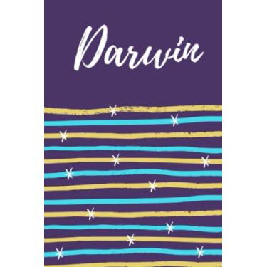 Imagem de Darwin: Lined Writing Notebook Journal with Personalized Name Darwin, 120 Pages, 6x9