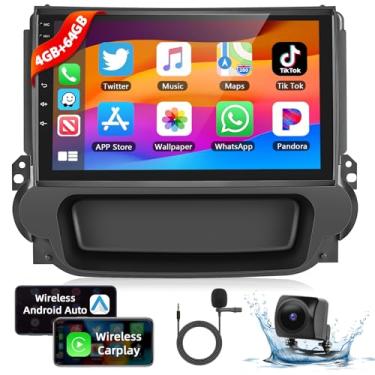 Imagem de Podofo 【Atualização 8Core 4G + 64G】 Estéreo automotivo para Chevrolet Chevy Malibu 2009-2014 com carplay sem fio e Android Auto, rádio automotivo IPS com tela sensível ao toque de 9 polegadas com