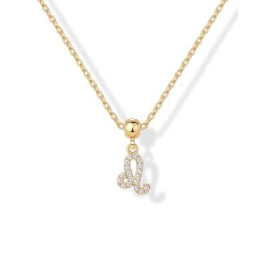 Imagem de PAVOI Colar delicado do zodíaco banhado a ouro 14K com pingentes - corrente ajustável com pingente de ouro do zodíaco para mulheres - pingentes pequenos removíveis de astrologia - presentes fofos de