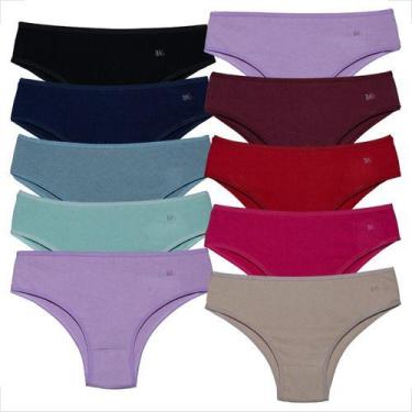 Imagem de Kit 10 Tangão Cotton Penteado Feminina Estilo Atacado - Básica Linda, 