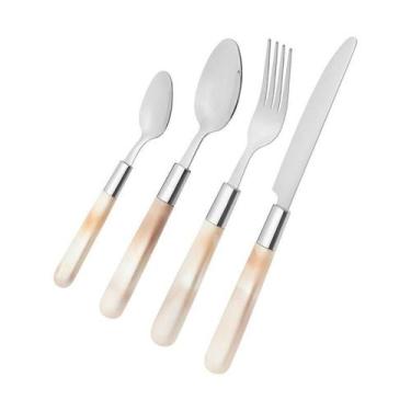 Imagem de Faqueiro Home Style Fiesta 24 Peças, BEGE