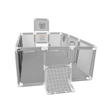 Imagem de Cercado Grande- Sport Infantil Chiqueirinho Portátil Para Bebê Criança (Cinza) - 8D Toys