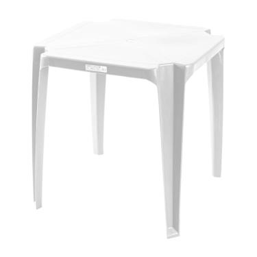 Imagem de Mesa Plastica Quadrado Top Premium Branco - Topplast