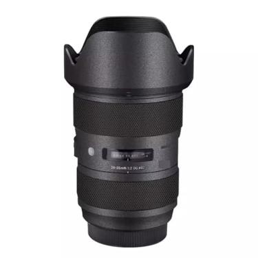 Imagem de Adesivo de lente de câmera antiarranhões para Sigma Art 24-35 mm F2 DG Apto para Canon EF Mount Camera Coat Wrap Película Protetora Corpo Protetor Decalques Custo 1:2 24-35 2 (Cinza Escuro)