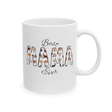 Imagem de IUPTOWN CHIC Caneca Best Mom Ever – Presentes para mãe, irmã, tia, avó, namorada, enfermeira, colega de trabalho, professora – perfeito para o dia das mães, aniversários, Natal (amante de cães)