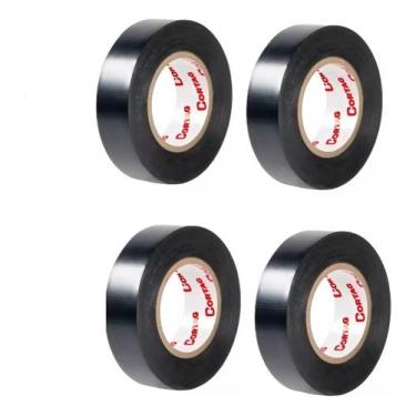Imagem de Kit 04 Fita Isolante Profissional Cortag 18mm X 20m