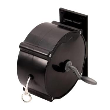 Imagem de Varal Recolhível Retrátil Automático Parede 30m Nylon De Parede Seca Fácil(Preto)