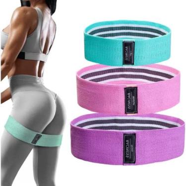 Imagem de Kit Mini Band 3 Elastico Faixa Terabander Extensor Superband Para Exer