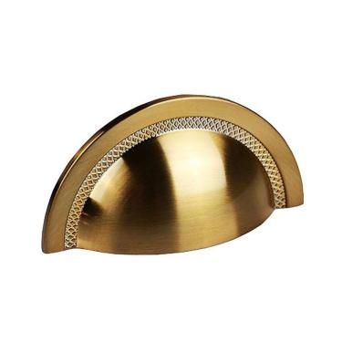 Imagem de Puxador Shell 48mm Gold Escovado Zen Design