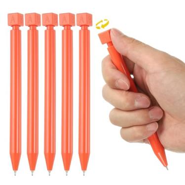 Imagem de PATIKIL 6 canetas esferográficas engraçadas, caneta de escrita interessante de 0,5 mm, canetas pretas de tinta gel, respostas fofas, perguntas, escolha a descompressão de rotação ABCD para presentear