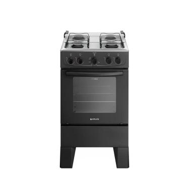 Imagem de Fogão 4 Bocas Com Mesa Inox Milão 30000176 Atlas Preto Bivolt