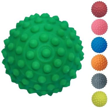 Imagem de 01 Bolinha Cravo Fisioterapia Anti Stress Mão Bola Pet Pés (Verde)