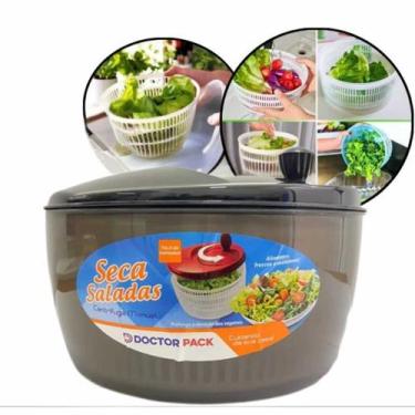Imagem de Centrifuga de Seca Salada Secador Verduras e Legumes Manual - Dr Util,