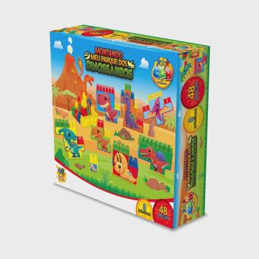 Imagem de Blocos De Montar Montando Meu Parque Dos Dinos