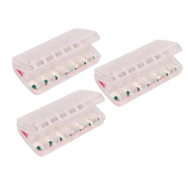 Imagem de Kit 3 Porta Comprimidos Noite e Dia Organizador Semanal de Medicamento