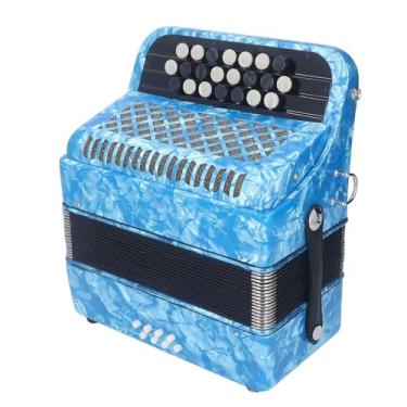 Imagem de Acordeão, Touch Hard Using Confortável 22 Acordeão -chave Com Strap for Performance (Azul -celeste)